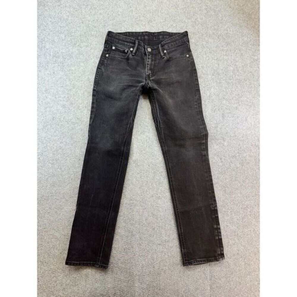 Levis 511 Jeans Mens 26x28 Black Straight Leg‎ Slim Fit Casual Pants